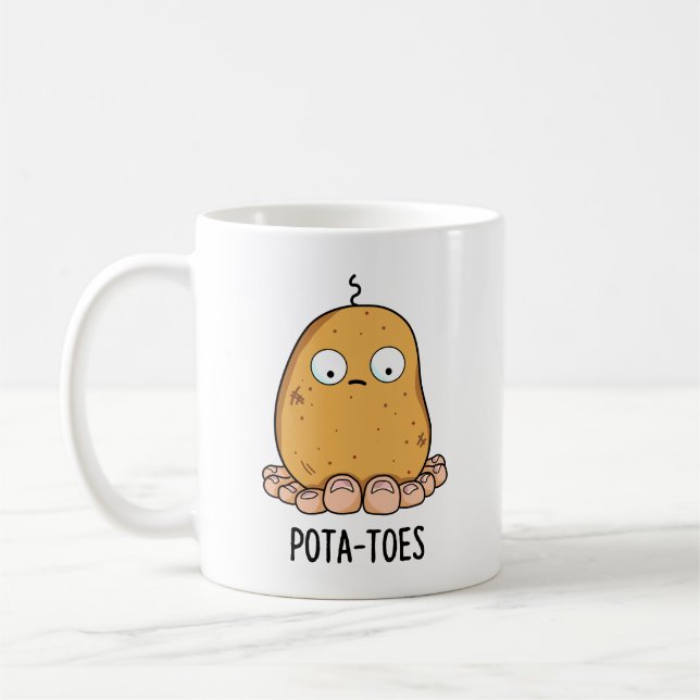 Mug Pommes de terre amusantes Pomme de terre avec joue (Gauche)