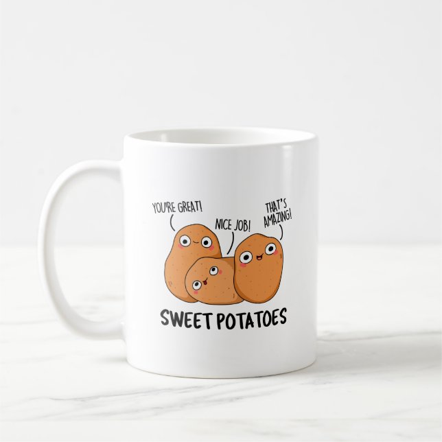 Mug Pommes de terre douces amusant jeu de nourriture (Gauche)
