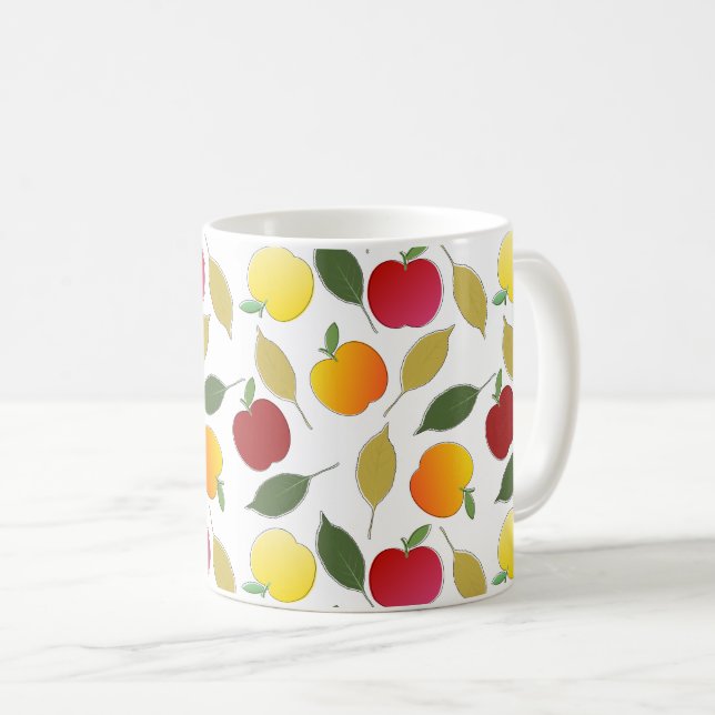 Mug Pommes et Feuilles (Devant droit)