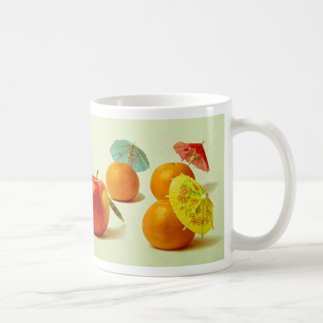 Mug Pommes et mandarines - Panorama de fruits exotique (Droite)