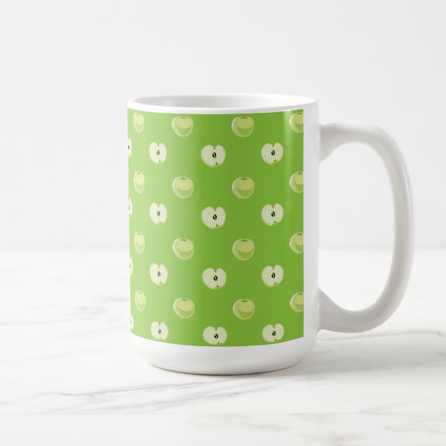 Mug pommes vertes motif (Droite)