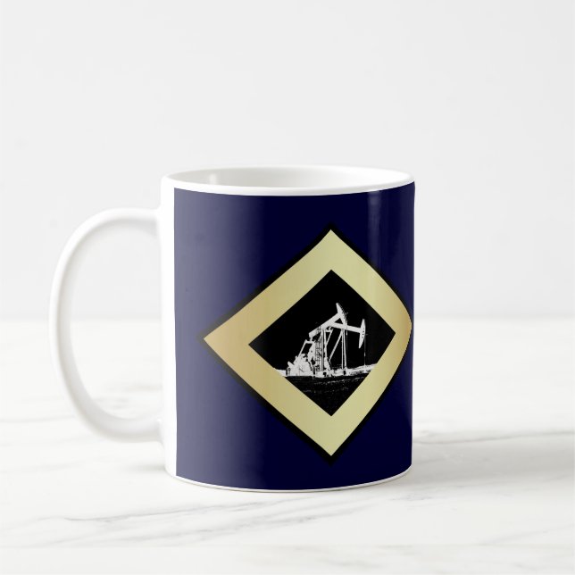 Mug Pompe de puits de pétrole personnalisée (Gauche)