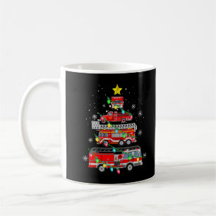 Mug Pompier Camion d'incendie Arbre de Noël T-shirt No