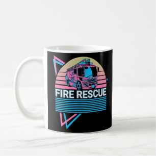 Mug Pompier Pompier Secourt de feu rétro