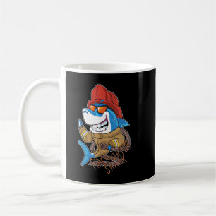 Mug Pompier Requin Lutte contre les animaux marins