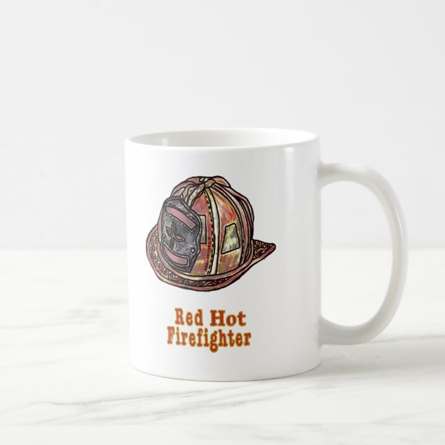 Mug Pompier Rouge Chaud (Droite)