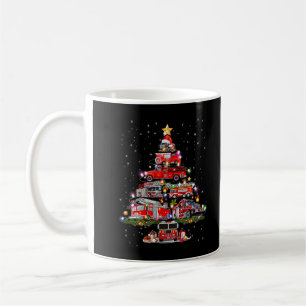Mug Pompier sapin de Noël Camion de pompier Xmas Pompi