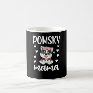 Mug Pomsky Mama, Amoureux des chiens Pomsky, propriét