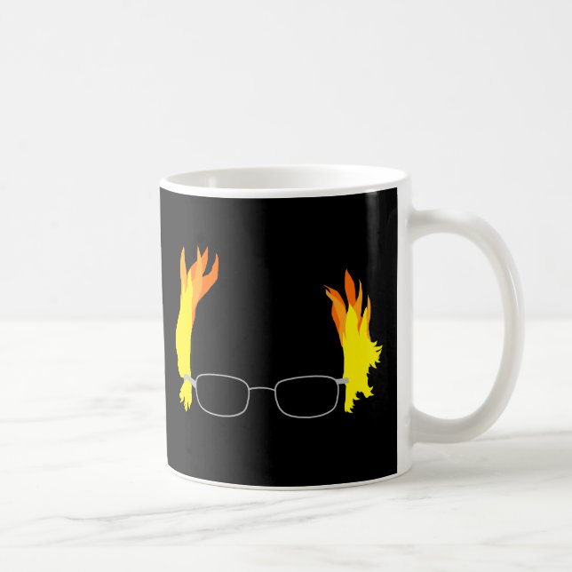 Mug Ponceuses ardentes drôles de Bernie de cheveux (Droite)