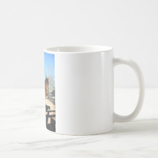 Mug Poney brun ciel turquoise