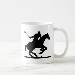 Mug Poneys britanniques de silhouette de joueur de