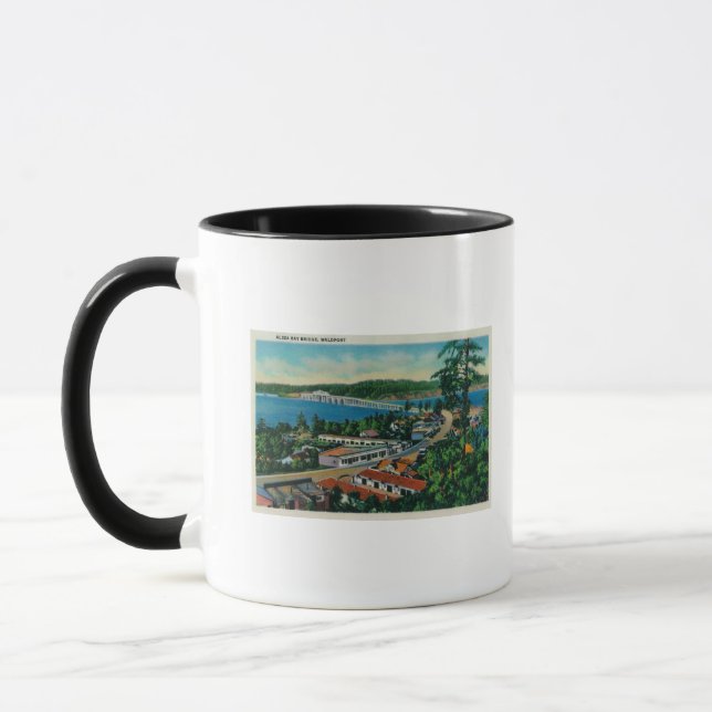 Mug Pont d'Alsea Bay à Waldport, Oregon (Gauche)