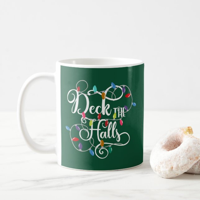 Mug pont des halls lumières de Noël (Avec donut)