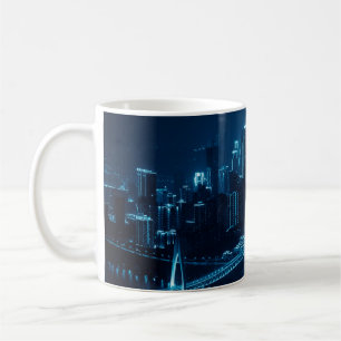 Mug Pont et l'architecture urbaine de ville la nuit à 