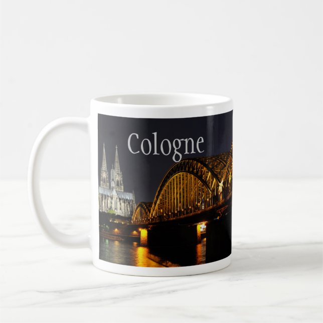 Mug Pont Hohenzollern, Cathédrale de Cologne, Allemagn (Gauche)