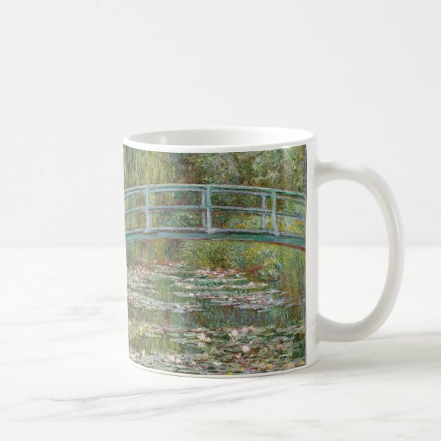 Mug Pont Monet Art au-dessus d'un étang de nénuphars (Droite)