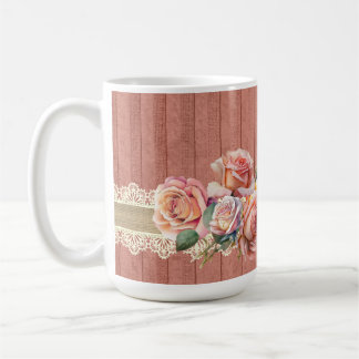 Mug Poodé Chic Floral Avec Lampe De Table Rose