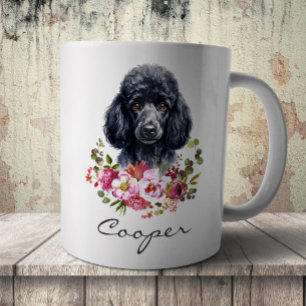 Mug Poodle à l'aquarelle