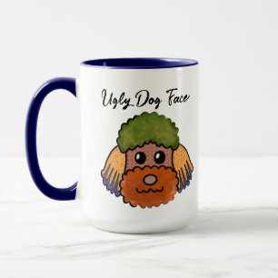 Mug Poodle chien moche visage muet