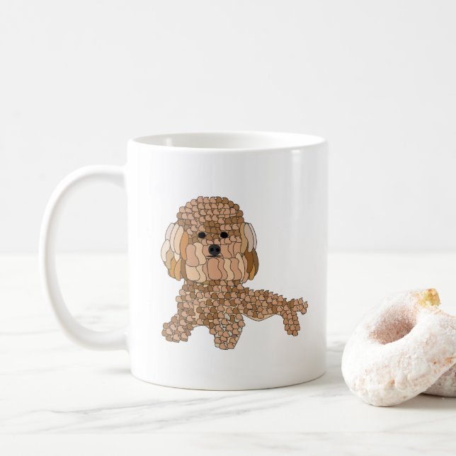 Mug Poodle Dog  (Avec donut)