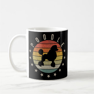 Mug Poodle Paw Vintage Rétro Papa Maman Femmes Pet 