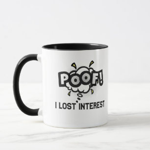 Mug Poof J'Ai Perdu Intérêt Drôle TDAH Neurodiversité