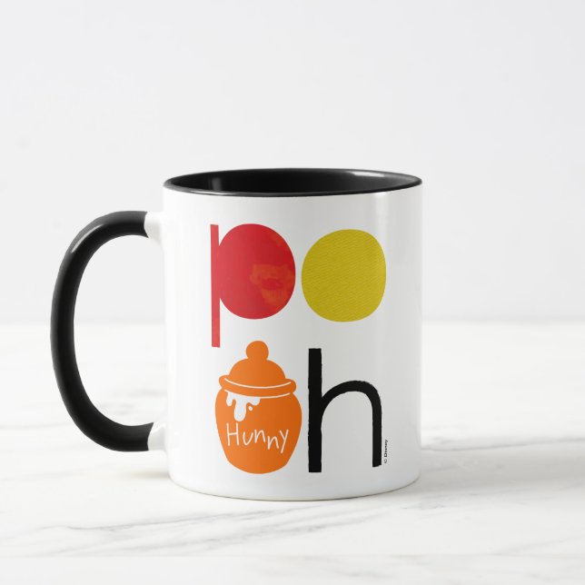 Mug Pooh | Aquarelle avec Pot Hunny (Gauche)