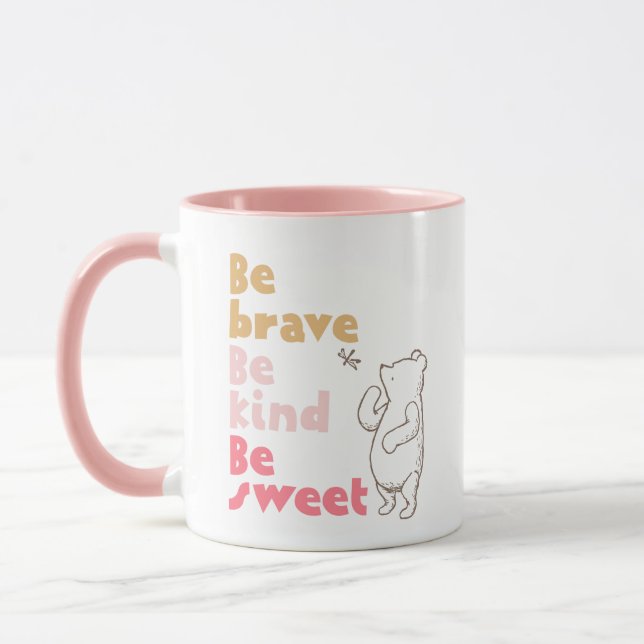 Mug Pooh classique | Sois Courageux, Sois Gentil, Sois (Gauche)