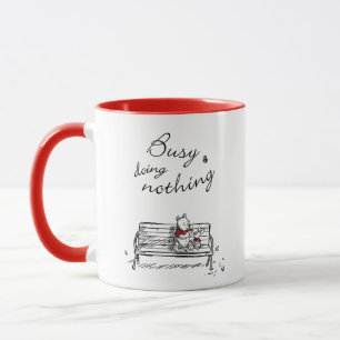 Mug Pooh & Piglet   Occupé Ne rien faire