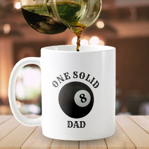 Mug Pool Billard 8 Ball One Solid Papa Fête des pères