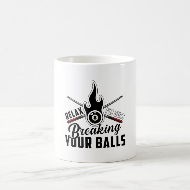 Mug Pool Billard Snooker 8 Ball Billard Drôle Cadeau (Centre)