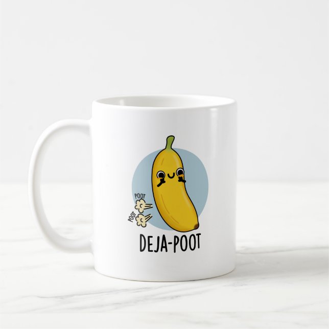 Mug Poot de deja Funny Banana Double Pun de panier (Gauche)