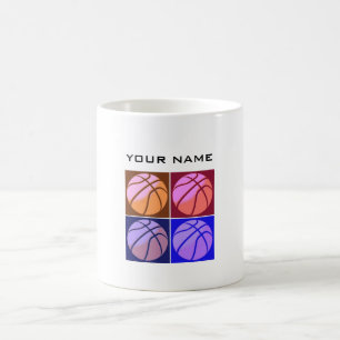 Mug Pop Art Basketball Votre nom