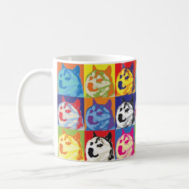 Mug Pop Art Dogecoin (Gauche)
