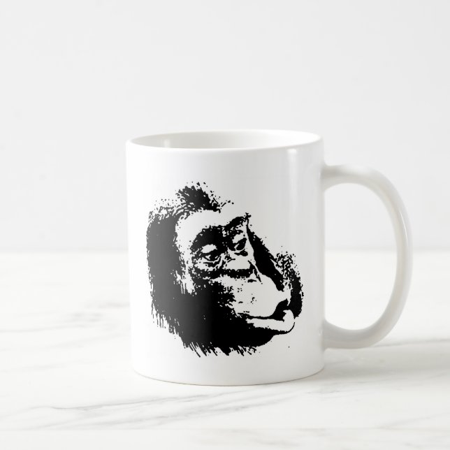 Mug Pop Art drôle Chimpanzé (Droite)