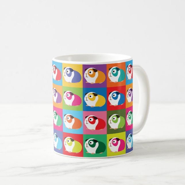 Mug Pop Art Guinea Pigs (Devant droit)