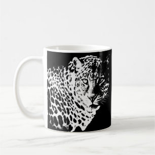 Mug Pop Art Modèle Personnalisé Leopard Visage Animaux