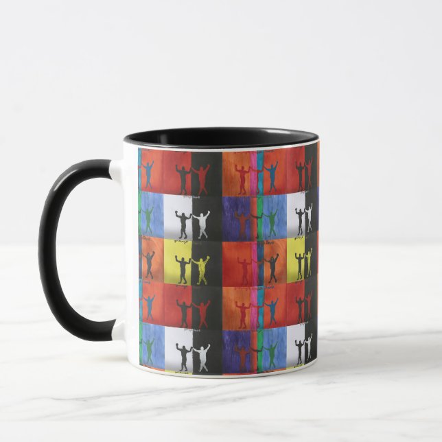 Mug Pop art no.1 by Yeshaya Dank - unity & harmony (Gauche)