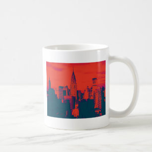 Mug Pop Style Rouge Retro Art New York City