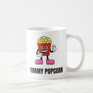 Mug Popcorn Food Kawaii Face