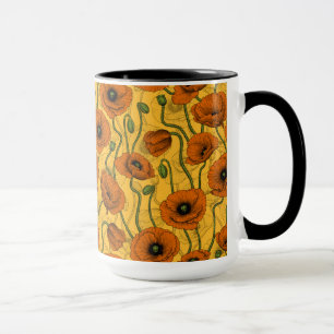 Mug Poppies orange