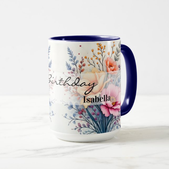 Mug Popular Wildflowers Beautiful Luxury Collection (Devant droit)