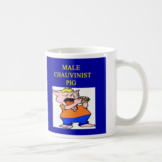 Mug porc de chauvin masculin, porc de chauvin masculin (Droite)