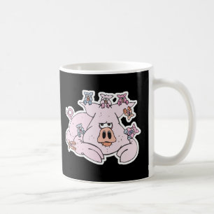 Mug porc drôle avec des porcelets