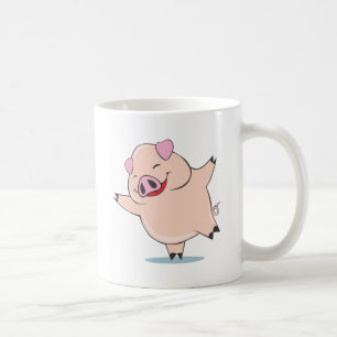 Mug Porc joyeux de danse