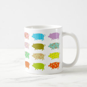 Mug Porcs modelés