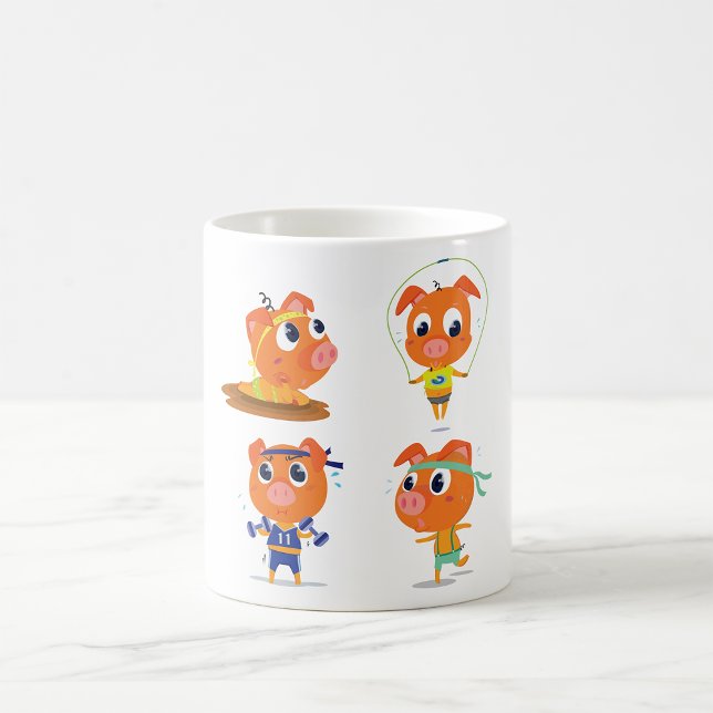 Mug Porcs qui s'activent (Créateur téléchargé)