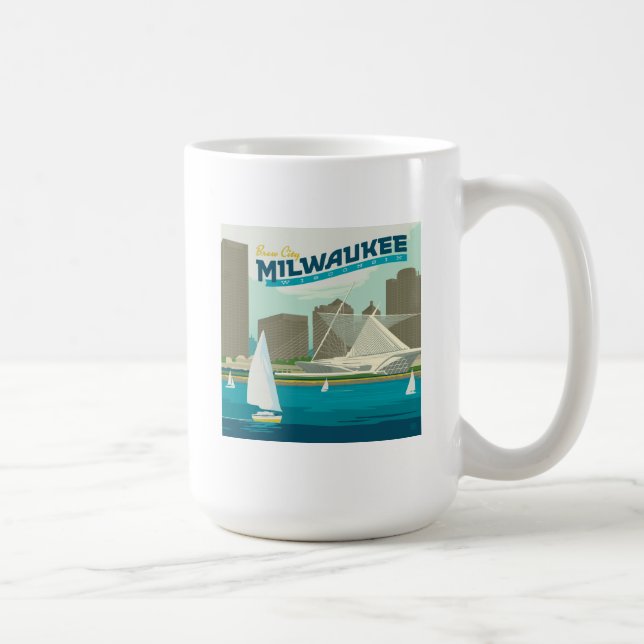 Mug Port de Milwaukee Wisconsin | Ville de Brew (Droite)
