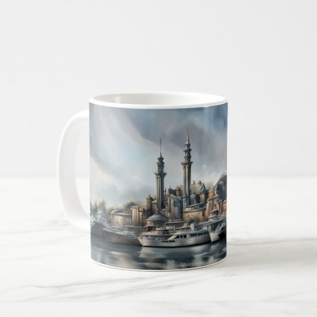 Mug Port futuriste (Devant gauche)