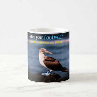Mug Porte à pieds bleus